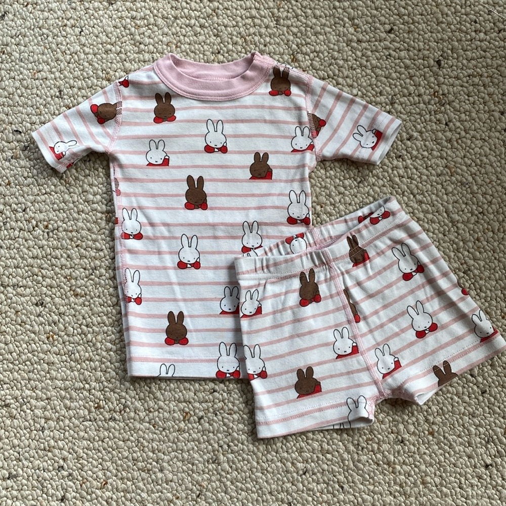 VGUC Hanna Andersson Miffy shorty pajamas